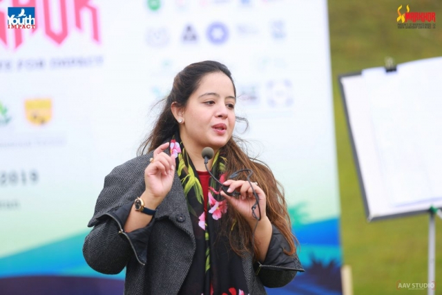 Khadija Zia from The Citizens Foundation speaking at Markhor 2019